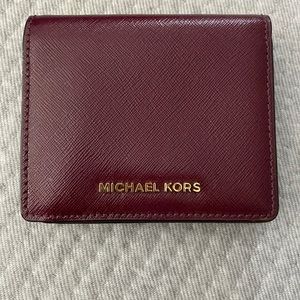 Burgundy Michael Kors wallet